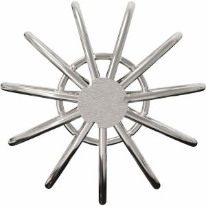 vidaXL Osłona na liście rynny 8 pcs srebrny 50 mm Stal nierdzewna 6