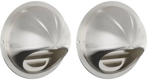 vidaXL Pokrywy wentylacyjne 2 pcs srebrny 100 mm Stal nierdzewna 2
