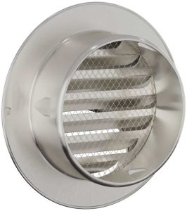 vidaXL Pokrywy wentylacyjne 2 pcs srebrny 100 mm Stal nierdzewna 7