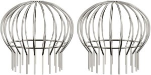 vidaXL Osłona na liście rynny 2 pcs srebrny 200 mm Stal nierdzewna 2