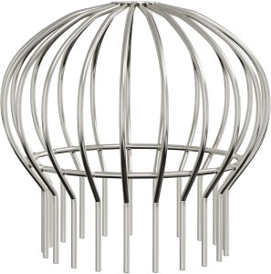 vidaXL Osłona na liście rynny 2 pcs srebrny 200 mm Stal nierdzewna 4