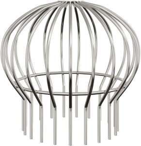 vidaXL Osłona na liście rynny 2 pcs srebrny 200 mm Stal nierdzewna 5