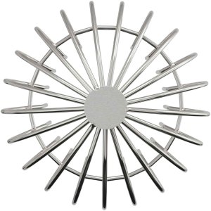 vidaXL Osłona na liście rynny 2 pcs srebrny 200 mm Stal nierdzewna 6