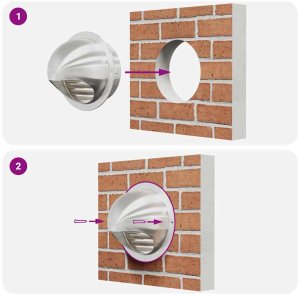 vidaXL Pokrywy wentylacyjne 8 pcs srebrny 150 mm Stal nierdzewna 10
