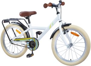 KS Cycling vidaXL Rower Dziecięcy 18 Cali dla dzieci w wieku 5-7 lat Biały 2