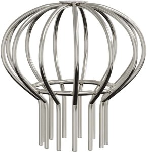 vidaXL Osłona na liście rynny 8 pcs srebrny 75 mm Stal nierdzewna 2