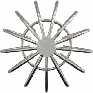 vidaXL Osłona na liście rynny 8 pcs srebrny 75 mm Stal nierdzewna 6