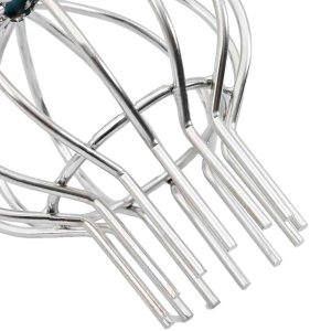 vidaXL Osłona na liście rynny 8 pcs srebrny 75 mm Stal nierdzewna 8