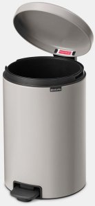 Kosz na śmieci Brabantia BRABANTIA kosz na śmieci z pedałem NewIcon 20 l Soft Grey 254406 (8710755254406) 8