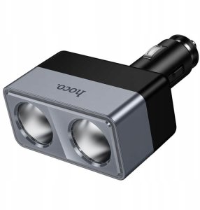 Ładowarka Hoco Rozdzielacz gniazda zapalniczki Hoco 2 porty max 240W/24V Z65 czarna 3