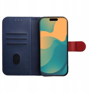 Markowe Kabura Split Book do SAMSUNG A57 granatowy / czerwony 3