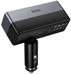 Ładowarka Hoco Ładowarka samochodowa Hoco z rozdzielaczem 1xUSB A + 1xUSB C + 2 porty zapalniczki QC3.0 PD max 240W/24V Z65B czarna 3