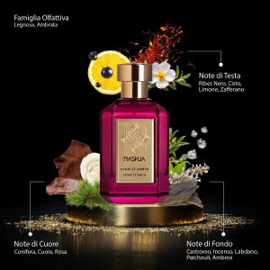 Giordano Amaro Nashja, Scarlet Amber, Extrait De Parfum, Unisex, 100 ml Unisex 2
