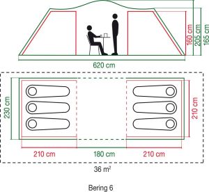 Namiot turystyczny Coleman Palapinė Coleman Bering 6 () - 21618230 3