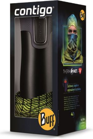 Contigo Zestaw kubek Contigo West Loop 2.0 + chusta wielofunkcyjna Thermonet Buff Tanner Yellow Fluor/Black roz. uniw 2