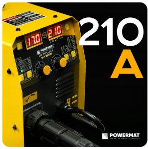 Powermat SPAWARKA INWERTOROWA MIGOMAT PÓŁAUTOMAT 210A MIG MAG MMA TIG LIFT SYNERGIA 13