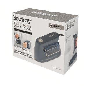 Żelazko Beldray Żelazko Parownica do Ubrań 2W1 Beldray 1200W Lekkie Podróżne Zbiornik 110ml 4