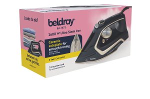 Żelazko Beldray Żelazo Parowe Beldray 2600W Ultra Sleek 280ml Anti-Calc Ciągły wyrzut pary 5