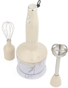 Blender Salter Blender Zestaw 3w1 Salter RETRO Kremowy Ubijanie Miksowanie Misa 500ml Stal 2