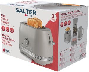 Toster Salter Toster 2 Kromki Salter RISE 800W Ruszt do bułek Tacka na okruchy Szerokie 8