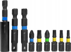 Zestaw narzędzi Hedootools HOGERT ZESTAW NASADEK I BITÓW UDAROWYCH 21el.  4 - 13mm 4
