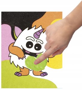 Jovi Zestaw do malowania piaskiem JOVI Play&Fun, potwory 10