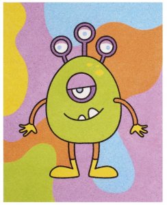 Jovi Zestaw do malowania piaskiem JOVI Play&Fun, potwory 11