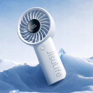Wentylator Jisulife Mini wentylator Jisulife Handheld Fan Life4 3600mAh przenośny wiatraczek USB - szary 3