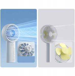 Wentylator Jisulife Mini wentylator Jisulife Handheld Fan Life4 3600mAh przenośny wiatraczek USB - szary 6