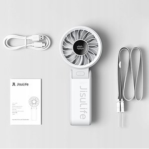 Wentylator Jisulife Mini wentylator Jisulife Handheld Fan Life7 3600mAh przenośny wiatraczek USB - szary 8