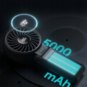 Wentylator Jisulife Mini wentylator Jisulife Handheld Fan Life7 3600mAh przenośny wiatraczek USB - czarny 4