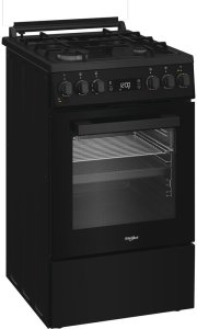 Kuchenka Whirlpool Whirlpool Cooker | W5G8LMSWTB | Hob type Gas | Oven type Electric | Black | Width 50 cm | Depth 60 cm | 60 L 3