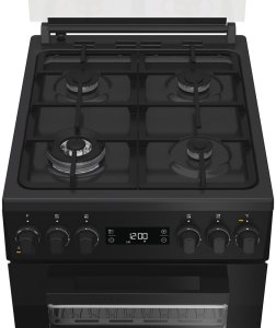 Kuchenka Whirlpool Whirlpool Cooker | W5G8LMSWTB | Hob type Gas | Oven type Electric | Black | Width 50 cm | Depth 60 cm | 60 L 6