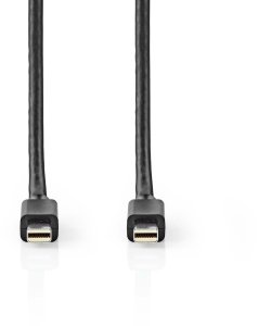 Nedis Nedis CCGB37504BK20 kabel DisplayPort 2 m Mini DisplayPort Czarny 2