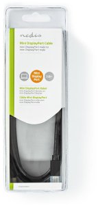 Nedis Nedis CCGB37504BK20 kabel DisplayPort 2 m Mini DisplayPort Czarny 3