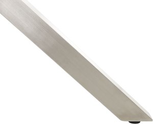 Beliani Stół ogrodowy szklany okrągły  120 cm srebrny MALETTO 9