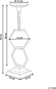 Beliani Świecznik ARDEE Metal 44 cm Złoty 3