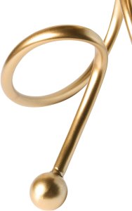 Beliani Świecznik AROUCA Metal 40 cm Złoty 7