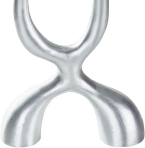 Beliani Świecznik FAMOES Metal 41 cm Srebrny 7