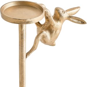 Beliani Świecznik KOSOR Metal 25 cm Złoty 4