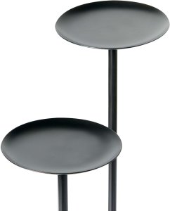 Beliani Świecznik LAMEGO Metal 23 cm Czarny 5