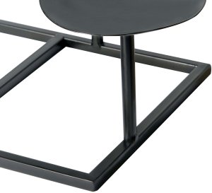 Beliani Świecznik LAMEGO Metal 23 cm Czarny 6