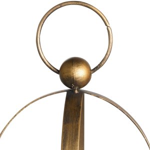 Beliani Świecznik MARAWI Metal 48 cm Złoty 5