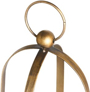 Beliani Świecznik MARAWI Metal 48 cm Złoty 6
