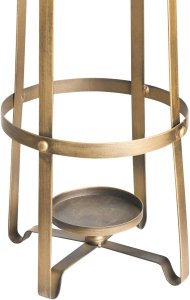 Beliani Świecznik MARAWI Metal 48 cm Złoty 7