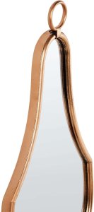 Beliani Świecznik wiszący BAZARNES Metal 45 cm Złoty 6
