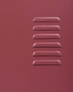 Beliani Szafka biurowa CARDIFF Metal Bordowy 10