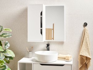 Beliani Szafka wisząca PALMAS 60 cm  Biały 2