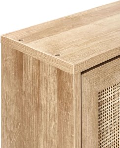 Beliani Szafka wisząca łazienkowa ROSELL 40 cm Jasnobrązowy 7