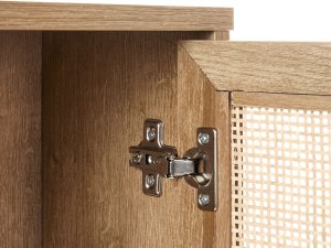Beliani Szafka wisząca łazienkowa ROSELL 40 cm Jasnobrązowy 8